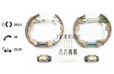 Sada brzdových čelistí TEXTAR 84052501