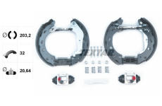 Sada brzdových čeľustí TEXTAR 84057402