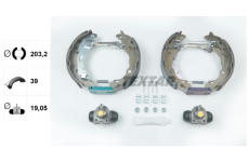 Sada brzdových čelistí TEXTAR 84060201