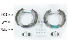 Sada brzdových čelistí TEXTAR 84061600