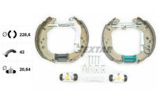 Sada brzdových čelistí TEXTAR 84062000