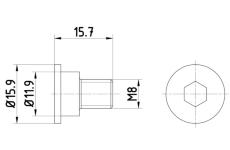 Sroub, brzdovy kotouc TEXTAR TPM0003