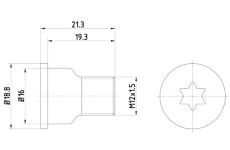 Sroub, brzdovy kotouc TEXTAR TPM0005