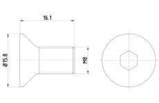Skrutka brzdového kotúča TEXTAR TPM0006