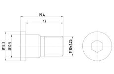 Sroub, brzdovy kotouc TEXTAR TPM0007