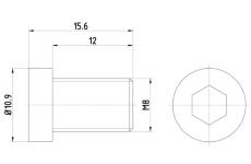 Skrutka brzdového kotúča TEXTAR TPM0009