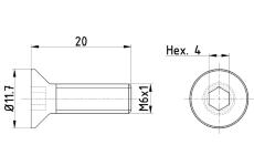 Sroub, brzdovy kotouc TEXTAR TPM0015