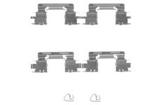 Sada prislusenstvi, oblozeni kotoucove brzdy TEXTAR 82515100