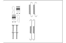 Sada príslużenstva čeľustí parkovacej brzdy TEXTAR 97042700