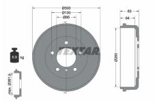 Brzdový buben TEXTAR 94002600