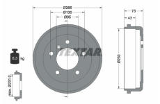 Brzdový buben TEXTAR 94005500