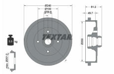 Brzdový buben TEXTAR 94006700