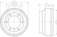 Brzdový buben TEXTAR 94007500