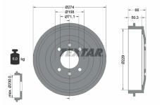 Brzdový buben TEXTAR 94010300