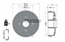 Brzdový buben TEXTAR 94011800