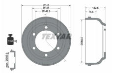 Brzdový buben TEXTAR 94013300