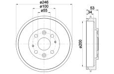 Brzdový buben TEXTAR 94020100