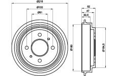 Brzdový buben TEXTAR 94020700