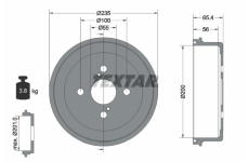 Brzdový buben TEXTAR 94021200