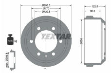 Brzdový buben TEXTAR 94021500