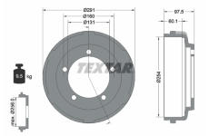 Brzdový buben TEXTAR 94024700