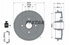 Brzdový buben TEXTAR 94024900