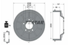 Brzdový buben TEXTAR 94032900