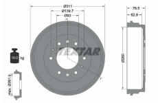 Brzdový buben TEXTAR 94035500