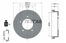 Brzdový buben TEXTAR 94037800