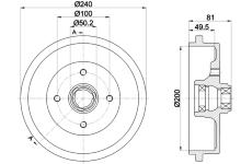 Brzdový buben TEXTAR 94042100