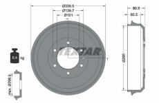 Brzdový buben TEXTAR 94043300