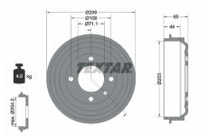 Brzdový buben TEXTAR 94049500