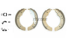 Sada brzdových čelistí TEXTAR 91006300