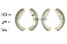 Sada brzdových čelistí TEXTAR 91012100