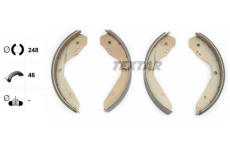 Sada brzdových čelistí TEXTAR 91012400