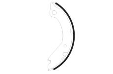 Sada brzdových čelistí, parkovací brzda TEXTAR 91017200