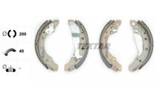 Sada brzdových čelistí TEXTAR 91018300