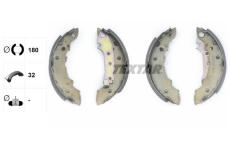 Sada brzdových čelistí TEXTAR 91026400