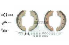 Sada brzdových čelistí TEXTAR 91029200