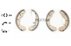 Sada brzdových čelistí TEXTAR 91033000