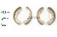 Sada brzdových čelistí TEXTAR 91033200