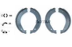 Sada brzdových čelistí, parkovací brzda TEXTAR 91033400