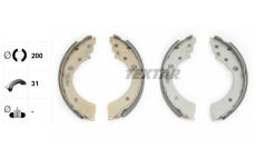 Sada brzdových čelistí TEXTAR 91037100