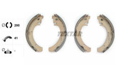 Sada brzdových čelistí TEXTAR 91037201