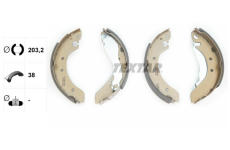 Sada brzdových čelistí TEXTAR 91038700