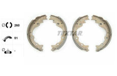 Sada brzdových čelistí TEXTAR 91040100