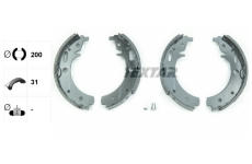 Sada brzdových čelistí TEXTAR 91043000