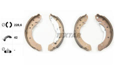 Sada brzdových čelistí TEXTAR 91044000