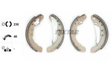 Sada brzdových čeľustí TEXTAR 91044400