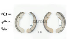 Sada brzdových čelistí TEXTAR 91044800